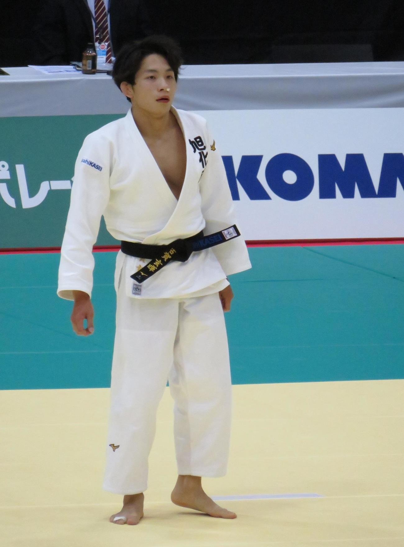 1回戦で福田大悟に勝利した古賀玄暉（撮影・峯岸佑樹）