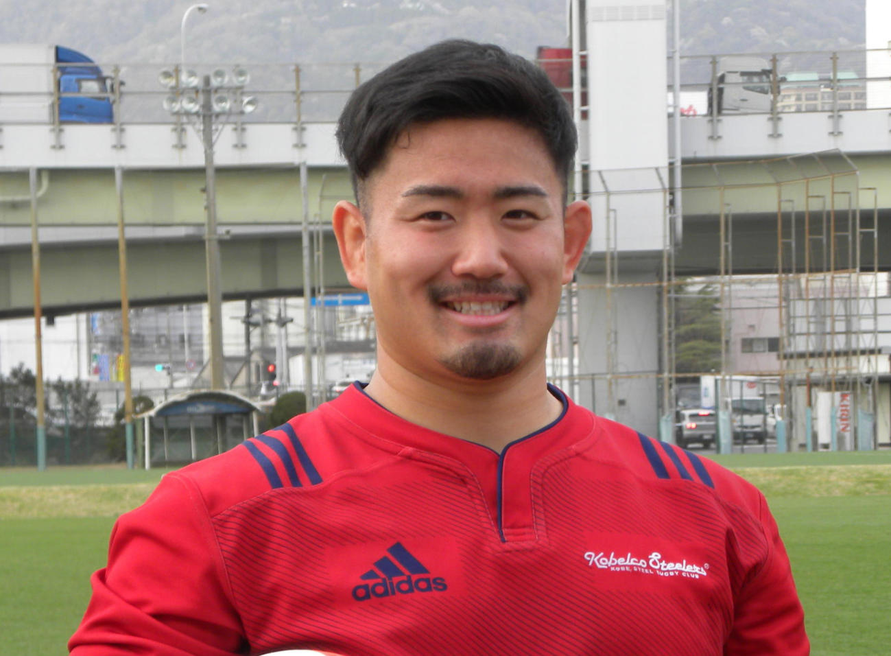 神戸製鋼フッカー松岡（21年4月撮影）