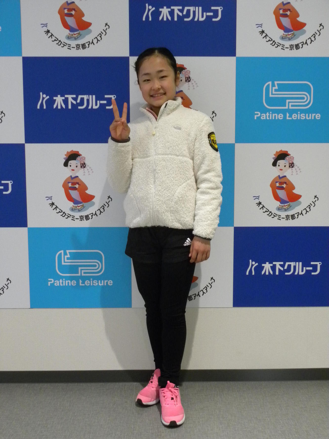 4月に中学生となった島田麻央（撮影・松本航）