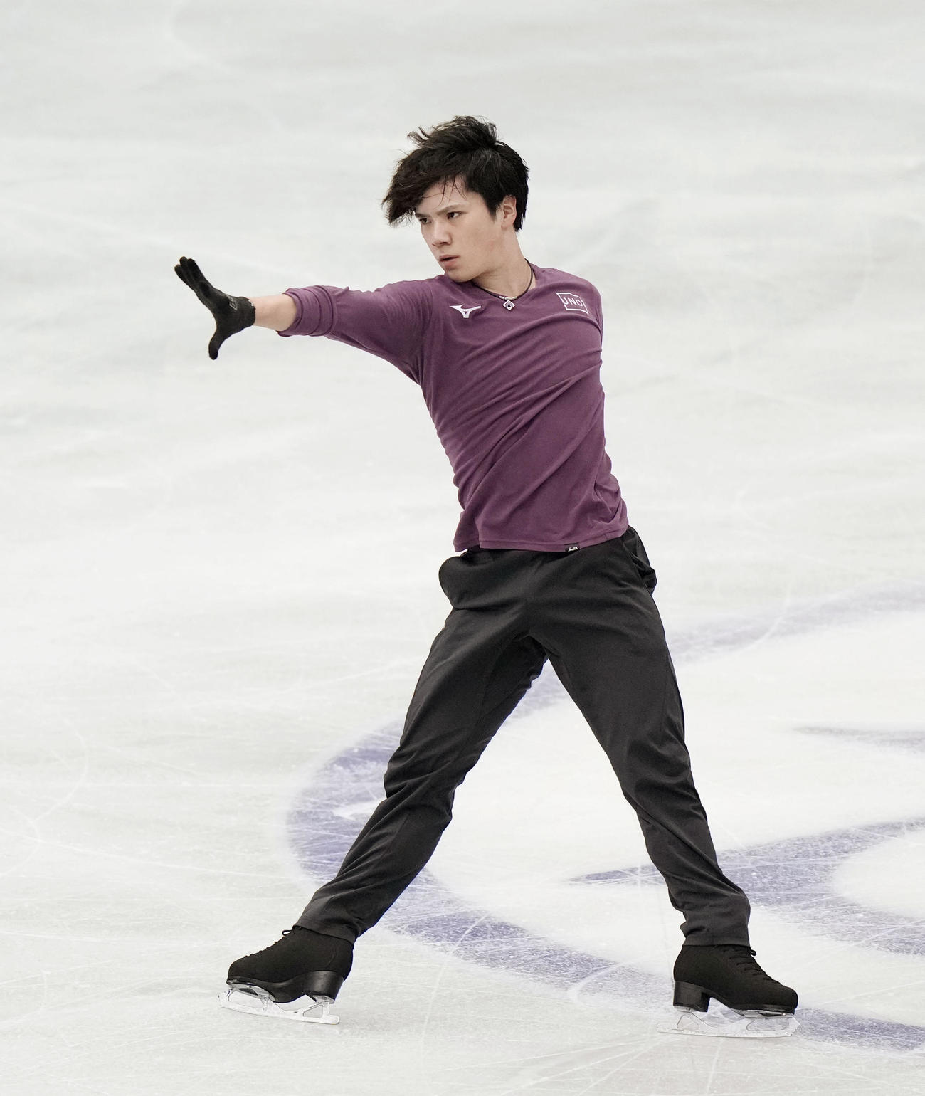 公式練習に臨む公式練習に臨む宇野昌磨（代表撮影）