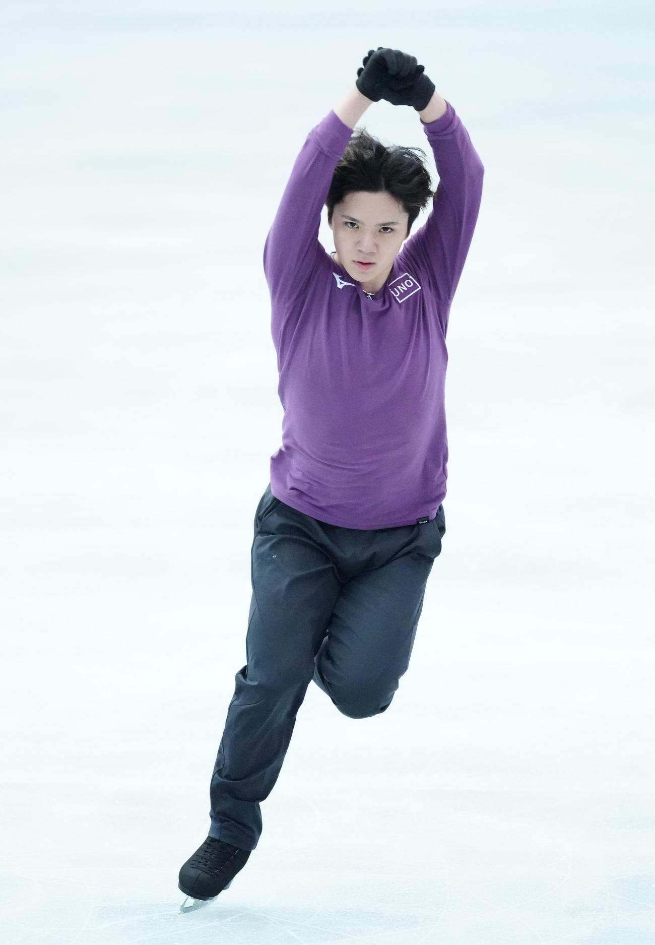 公式練習に臨む公式練習に臨む宇野昌磨（代表撮影）