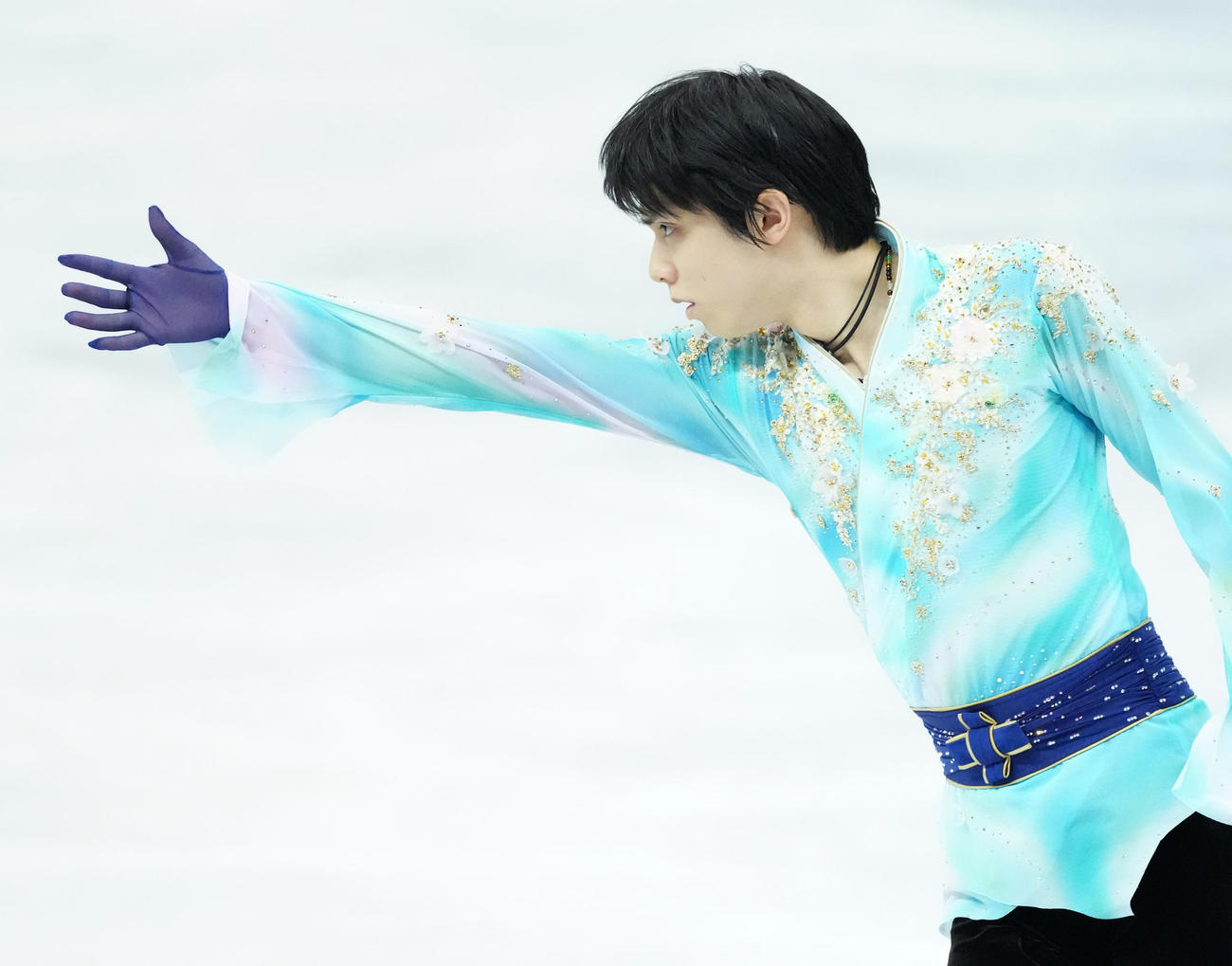 男子フリー、演技をする羽生結弦（代表撮影）