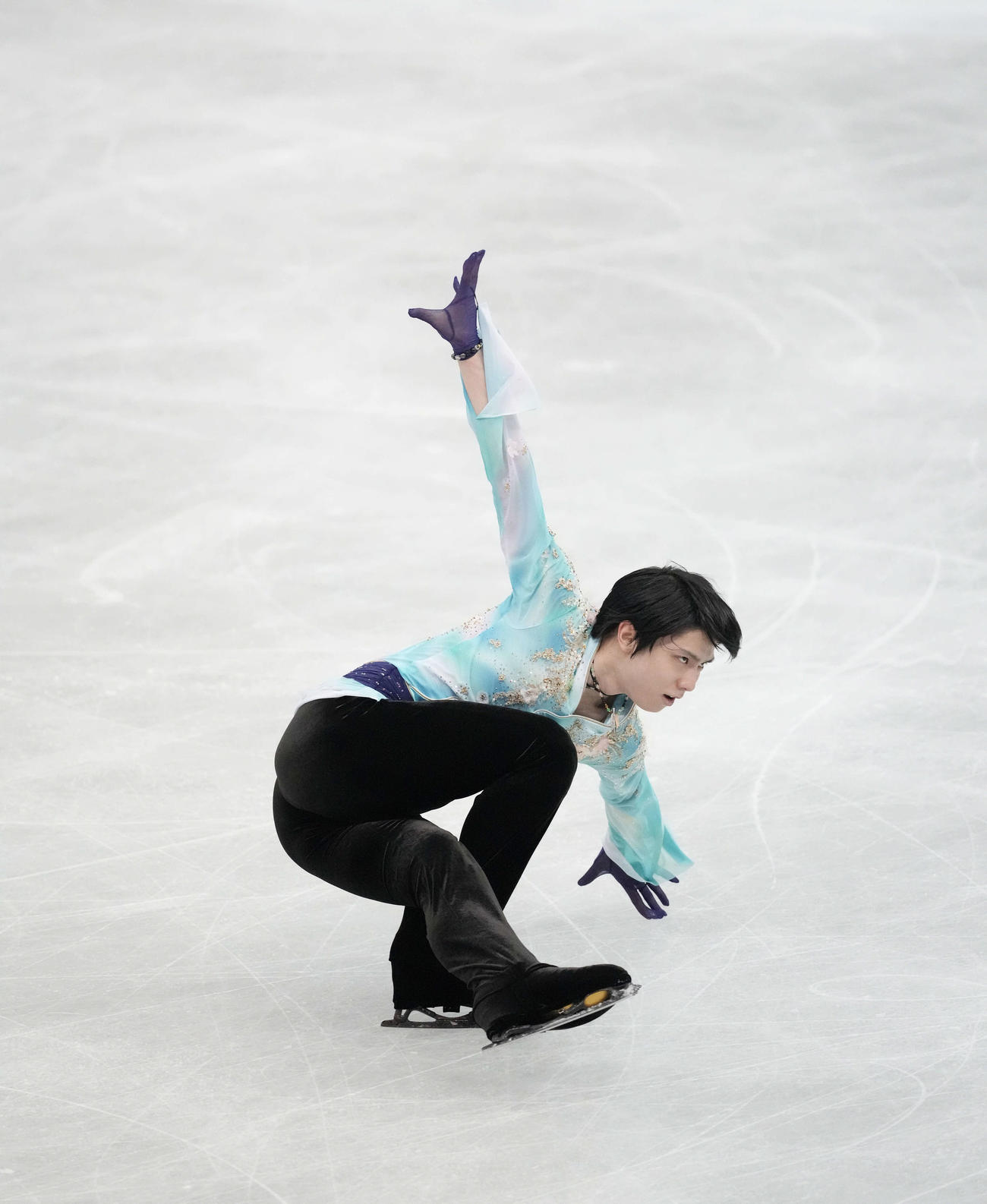 男子フリーで演技する羽生結弦（代表撮影）