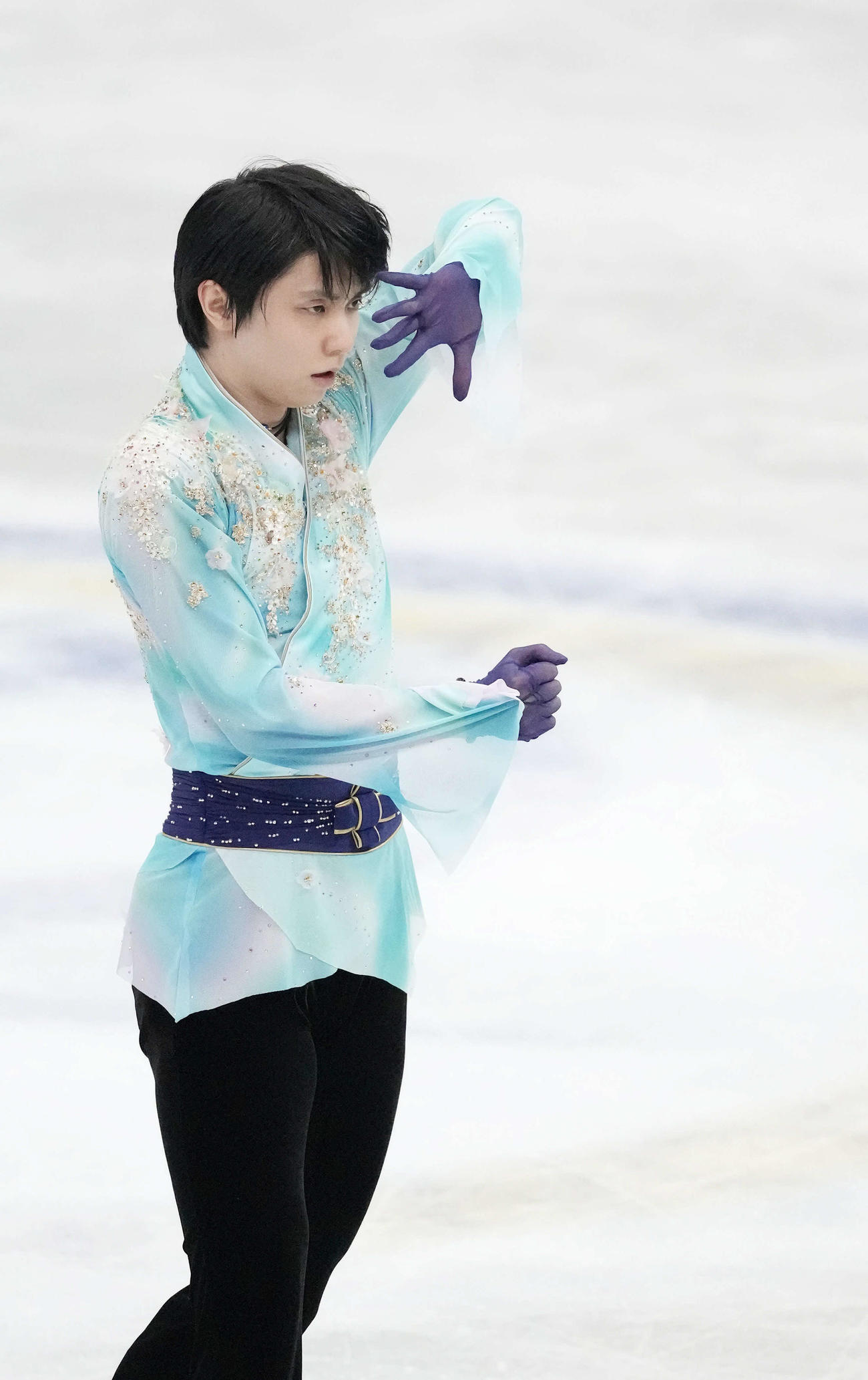 男子フリーで演技する羽生結弦（代表撮影）