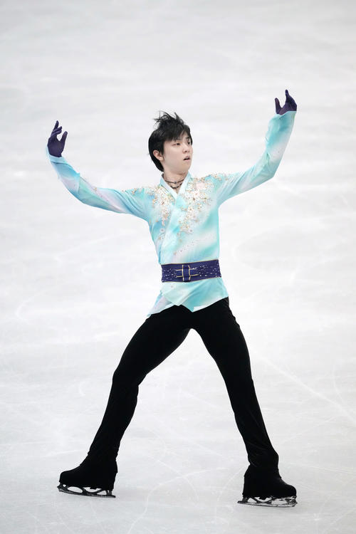 男子フリーで演技する羽生結弦(代表撮影)