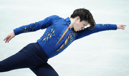 男子フリー、演技をする宇野昌磨(代表撮影)