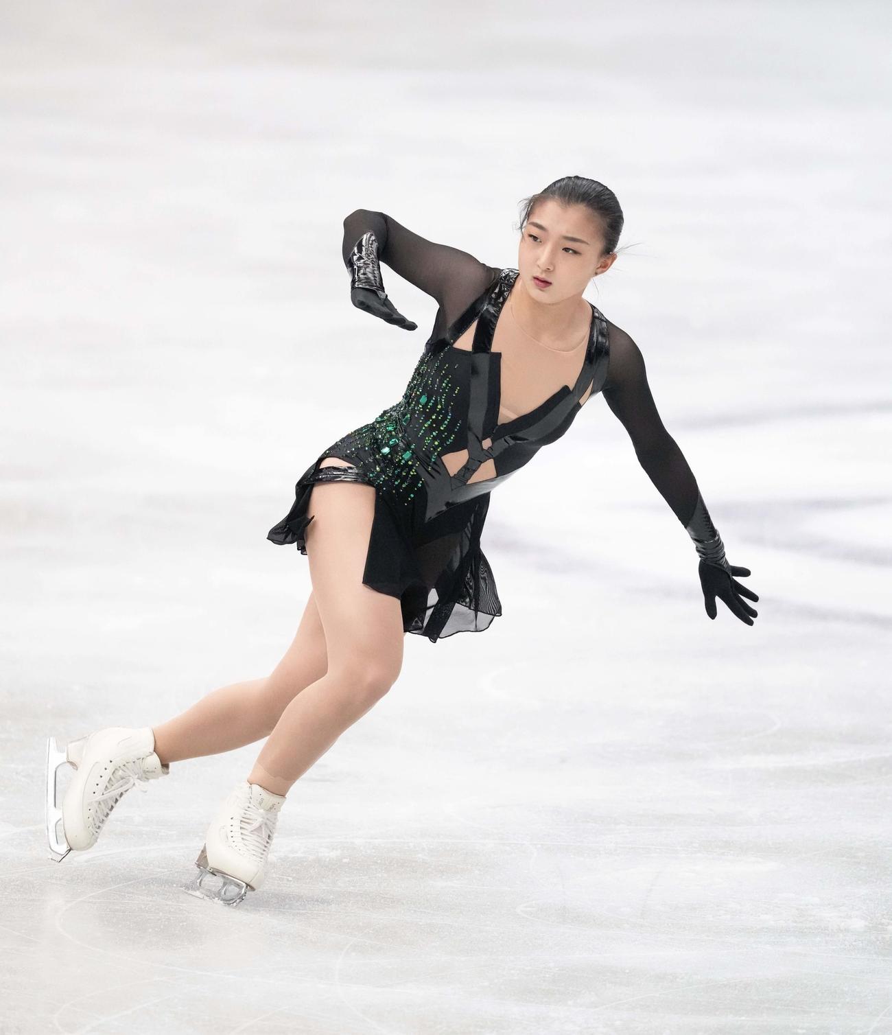 女子フリー　演技する坂本花織（代表撮影）