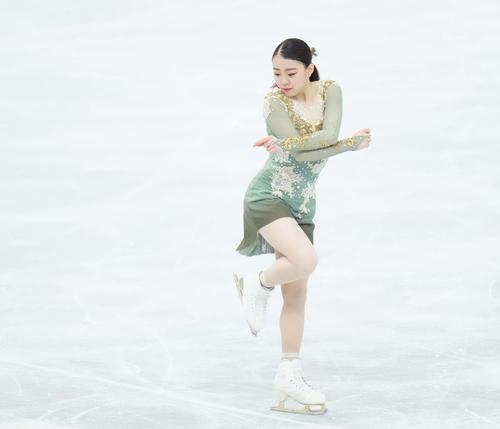 女子フリー　演技をする紀平梨花（代表撮影）