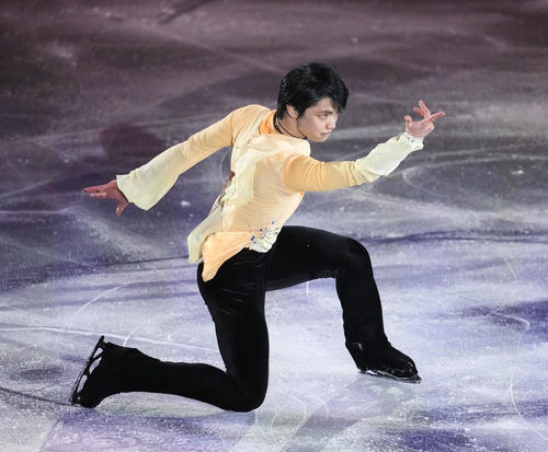 エキシビションで演技する羽生結弦（代表撮影）
