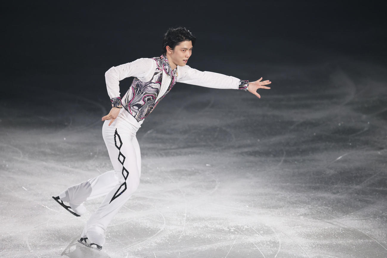 スターズ・オン・アイスで華麗に舞う羽生（C）森田直樹／アフロスポーツ