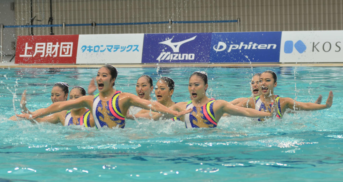 昨年の日本選手権にオープン参加した日本代表チーム（20年11月撮影）