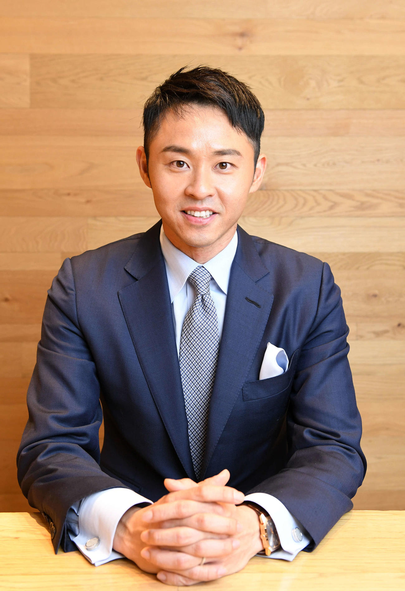 競泳国際リーグの「東京フロッグキングス」北島康介GM＝2021年3月31日