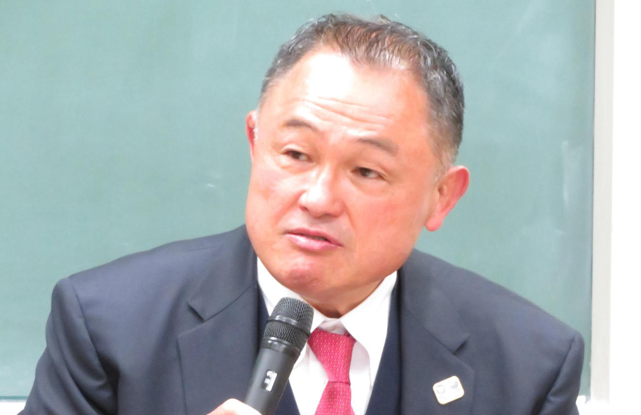 全日本柔道連盟の山下泰裕会長（2021年2月26日撮影）