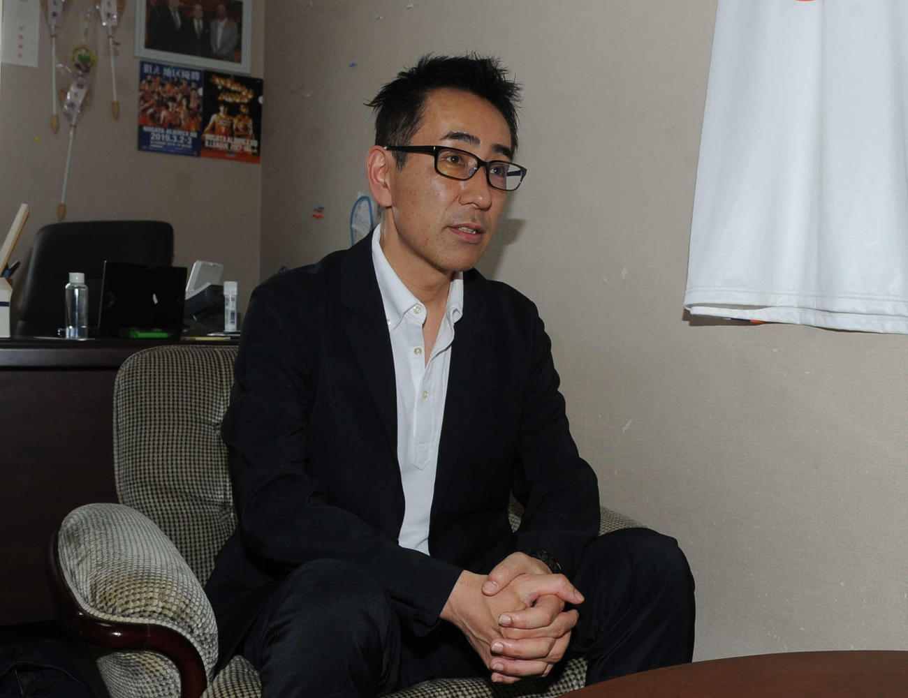 今後のクラブの方向性について語る川上新社長