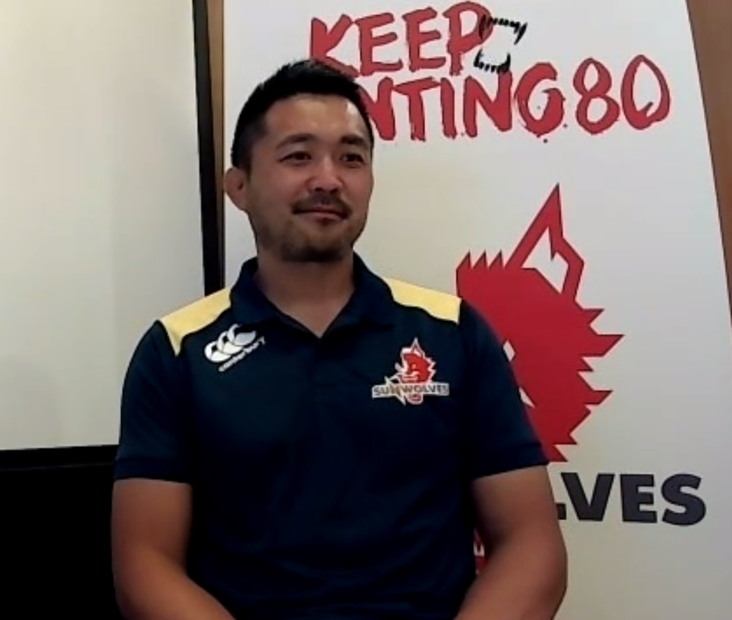日本代表戦に向けて思いを語るサンウルブズの大久保直弥ヘッドコーチ