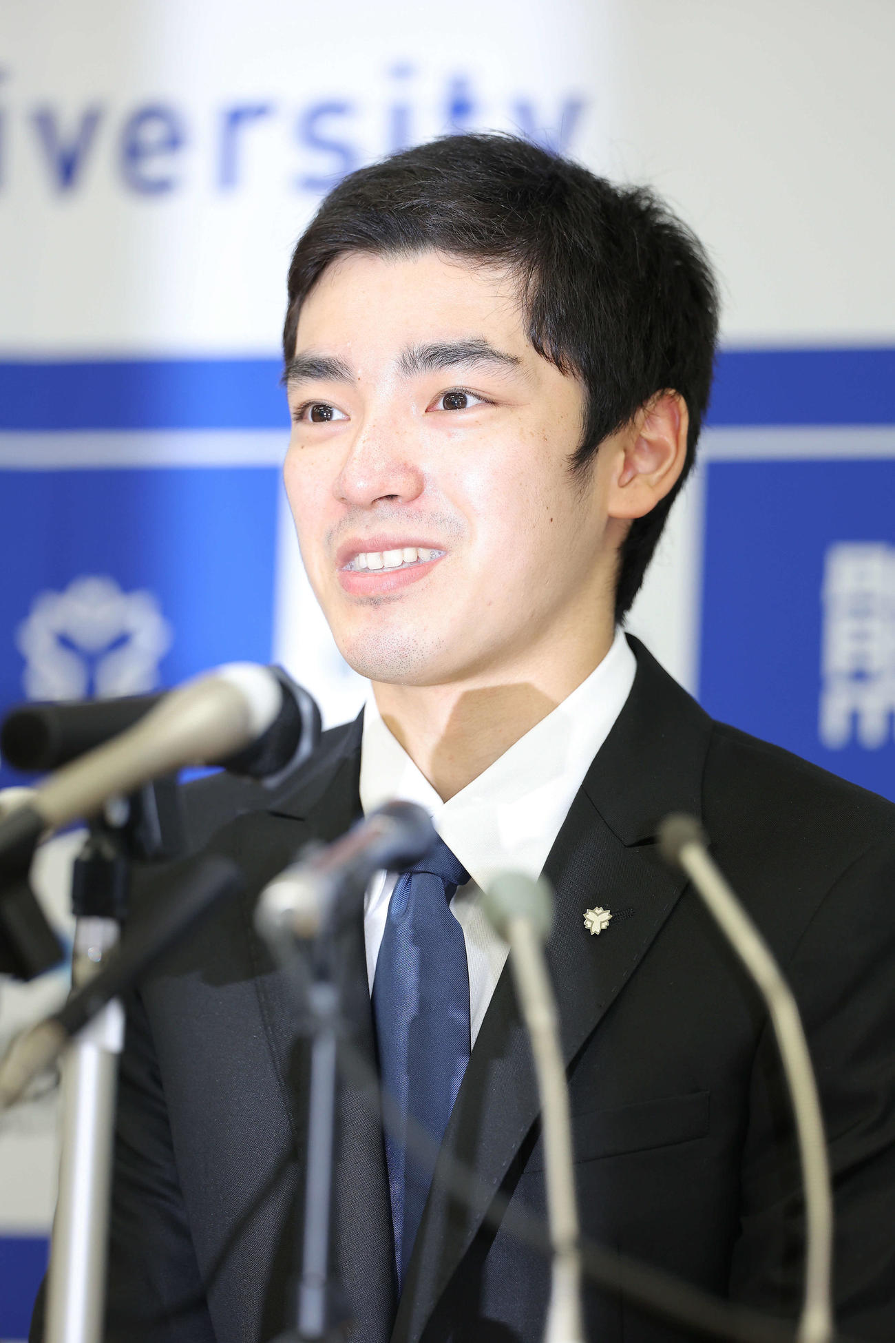 現役引退を表明する白井（撮影・河田真司）