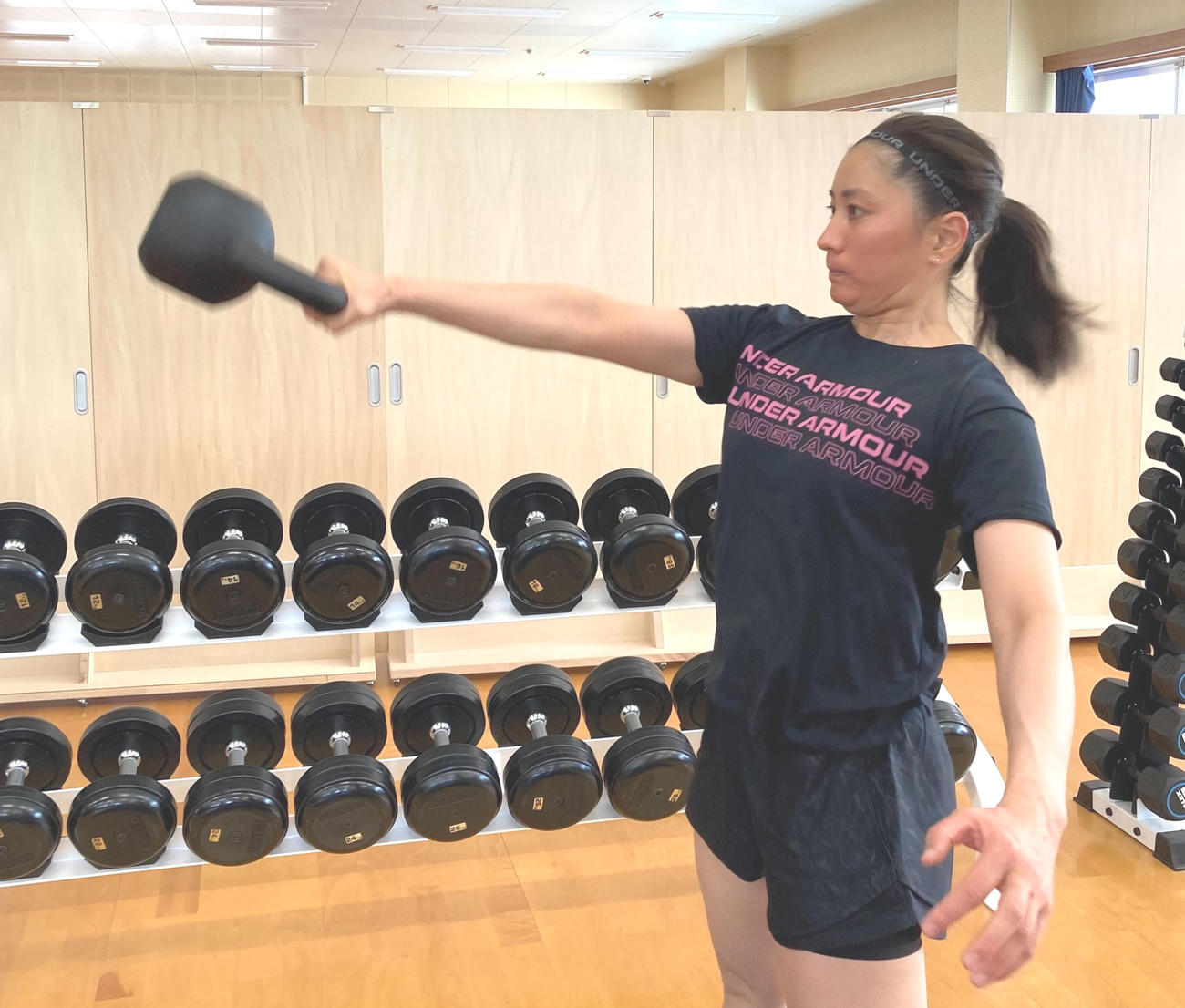 東川町内でトレーニングに励む竹内（本人提供）