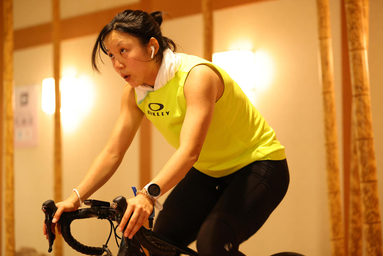 網走でのナショナルチーム合宿に参加するスピードスケート女子の高木美（ｃ）アフロ／JSF