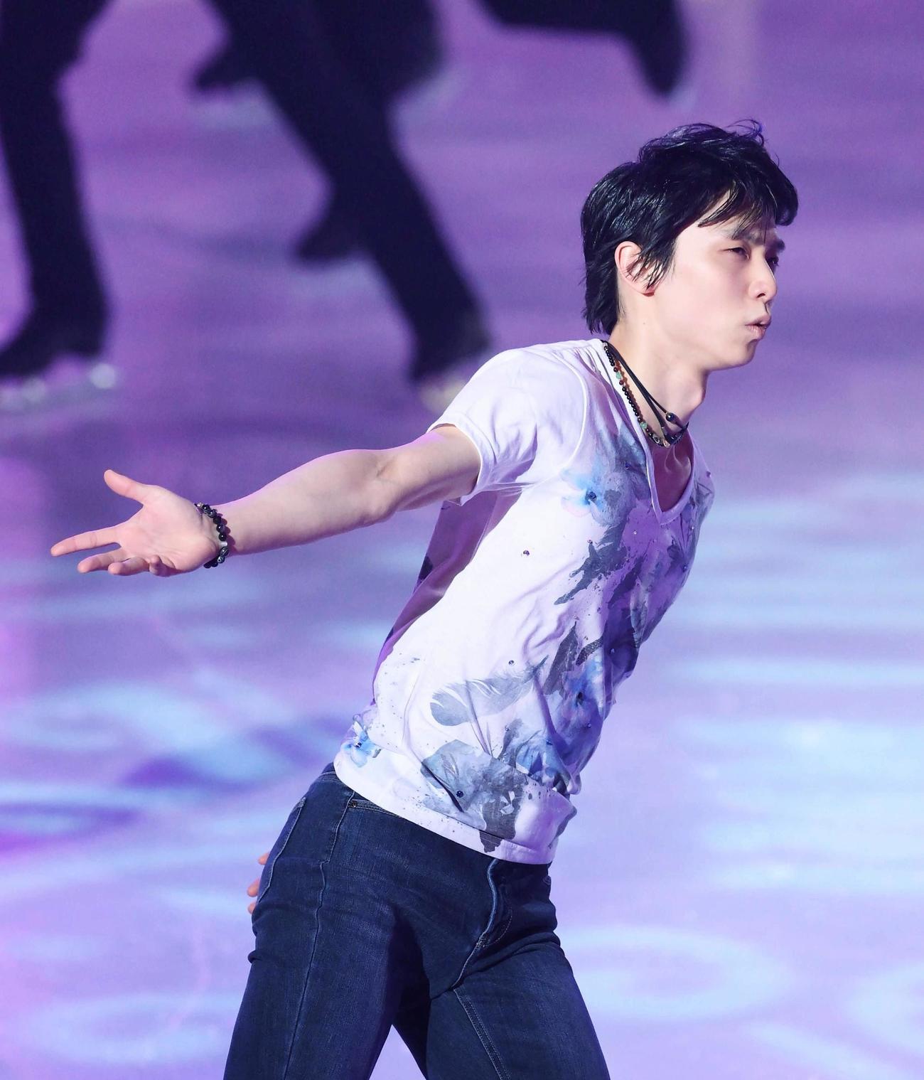 「ドリーム・オン・アイス」に出演した羽生結弦（代表撮影）