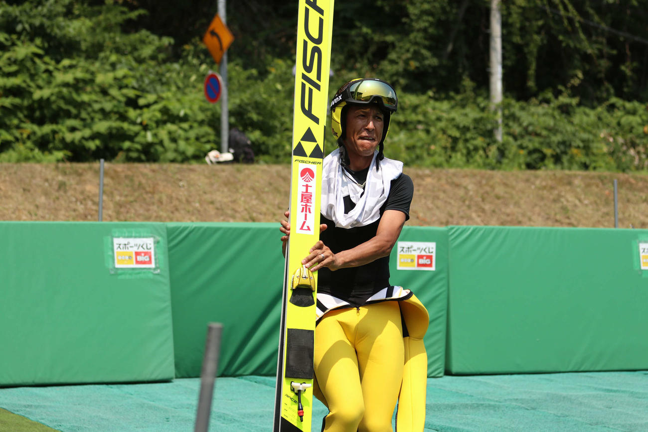 今シーズン初戦に臨むも25位だった葛西（撮影・小林憲治）