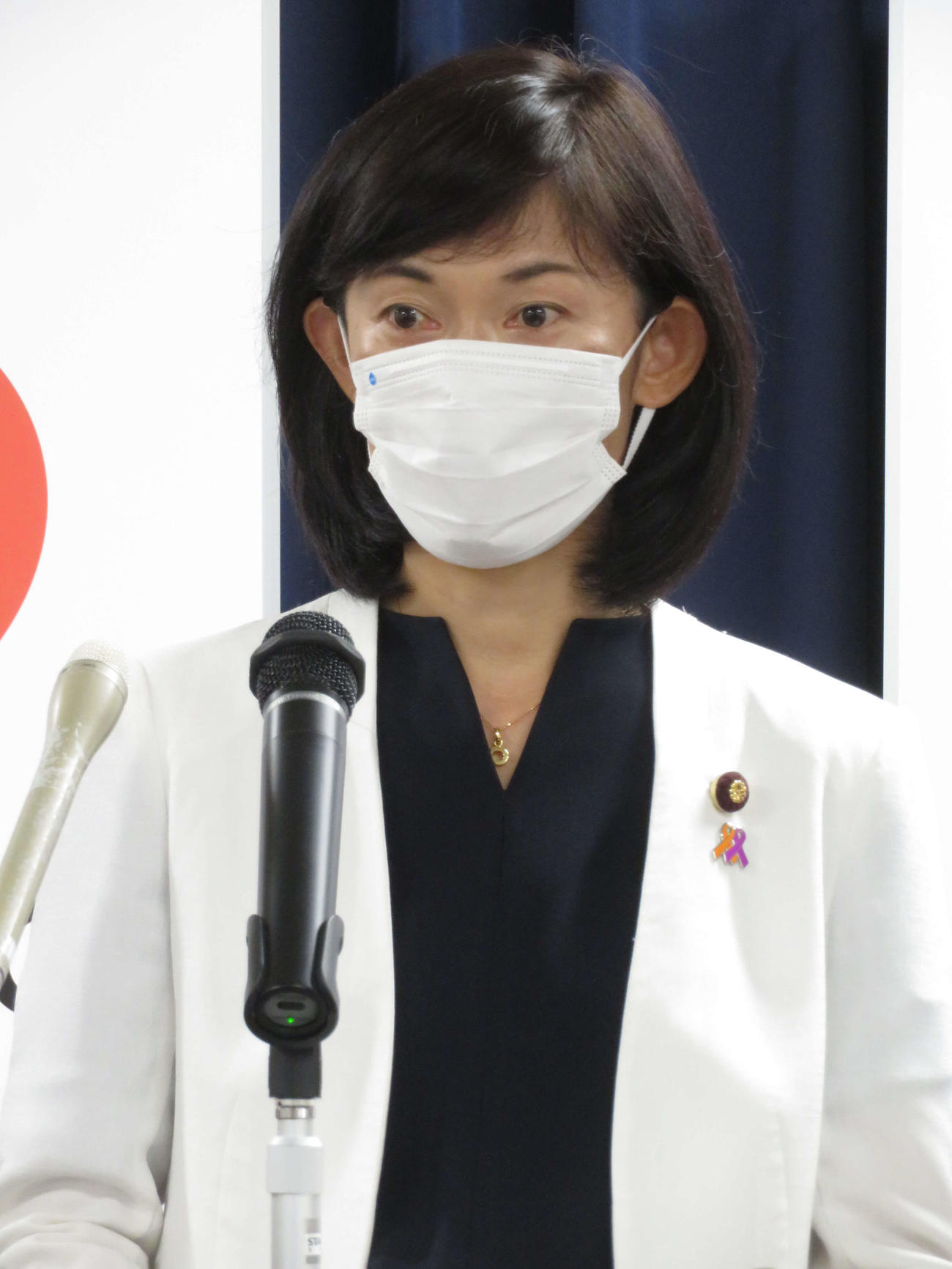 閣議後会見を行った丸川珠代五輪相（撮影・近藤由美子）