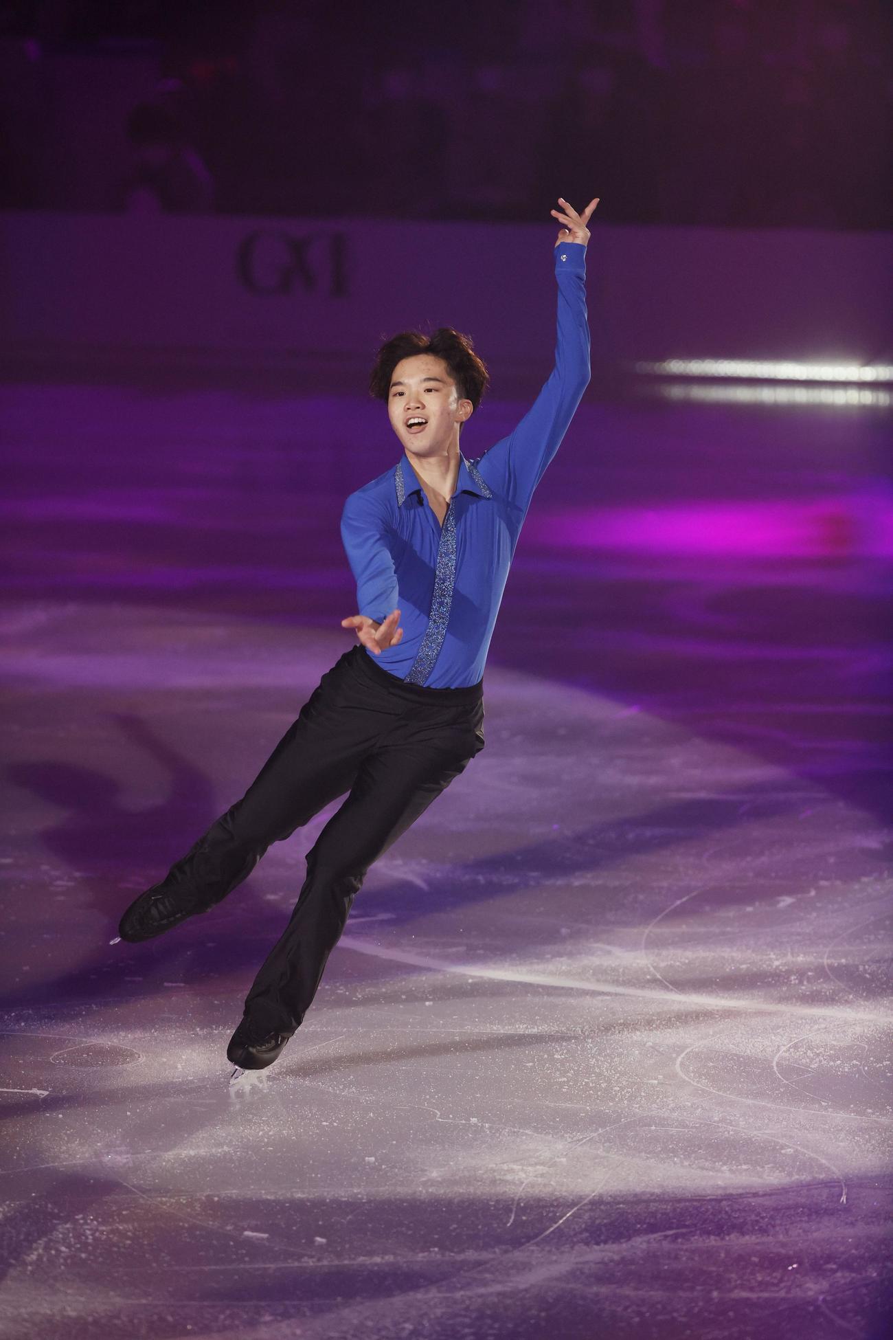 ザ・アイスで演技する友野一希（C）THE ICE 2021／Koichi Nakamura