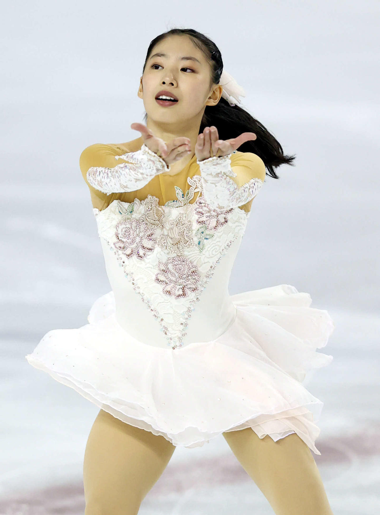 フィギュアスケート東京選手権・ジュニア女子で優勝した住吉りをん(2020年10月9日)
