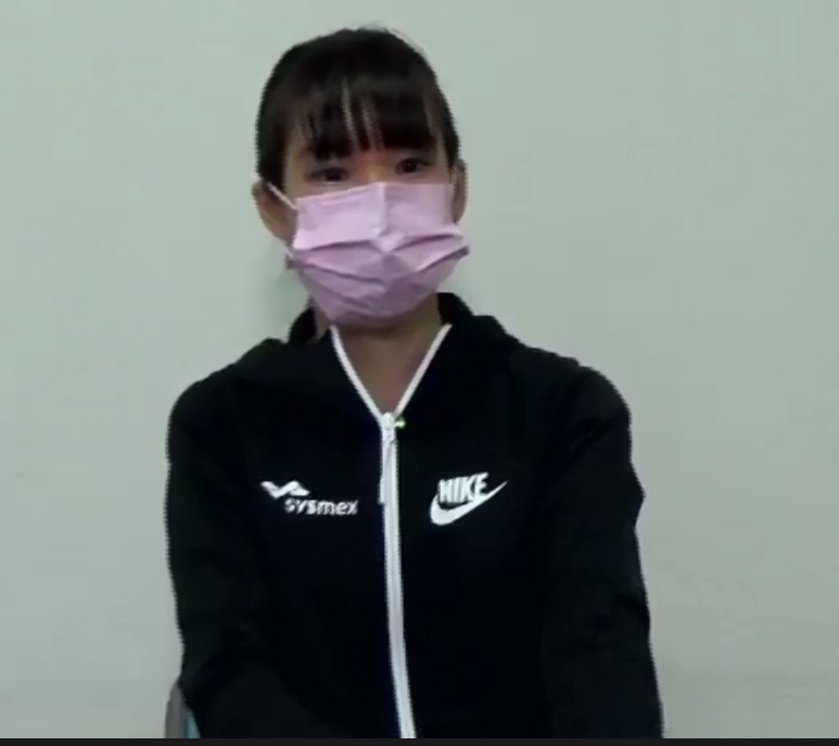 げんさんサマーカップの女子ショートプログラムを終えた三原舞依（撮影・松本航）