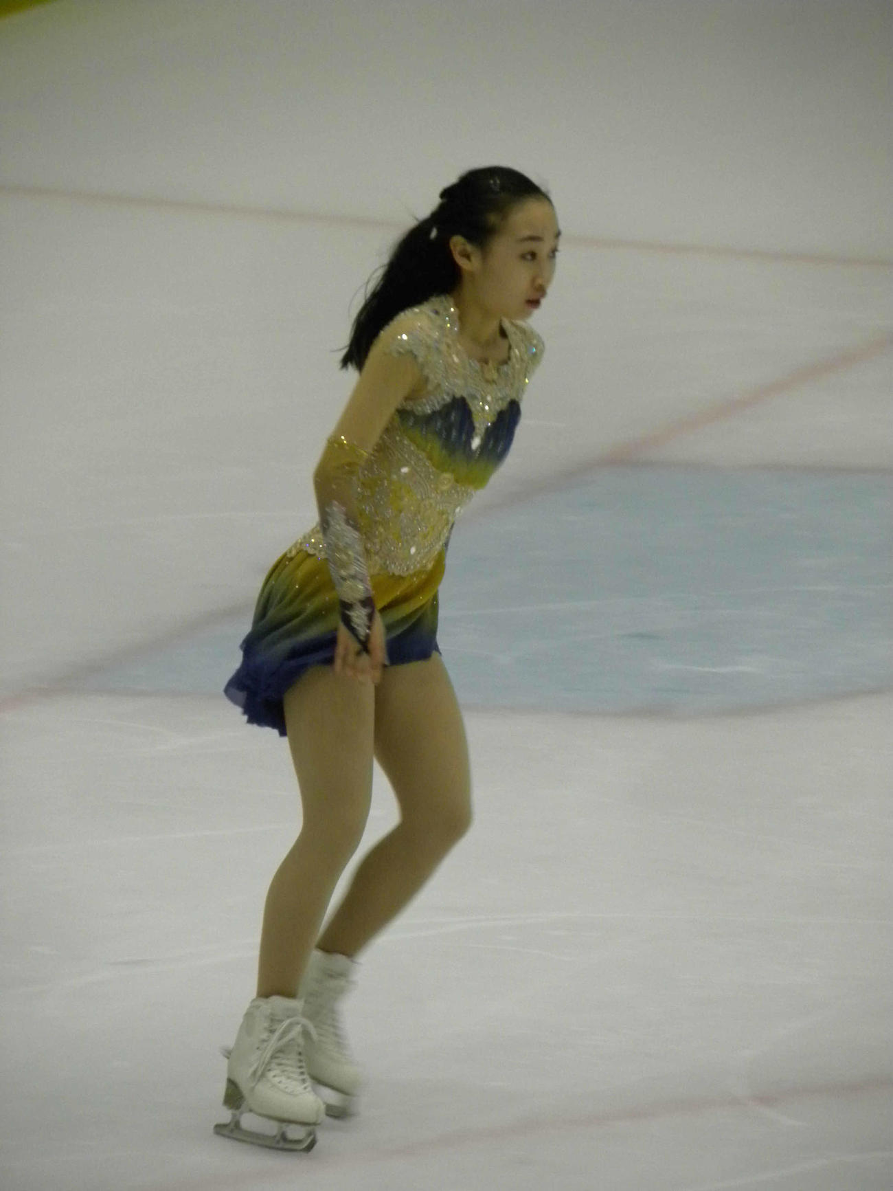 げんさんサマーカップの女子ショートプログラムに臨んだ松生理乃（撮影・松本航）