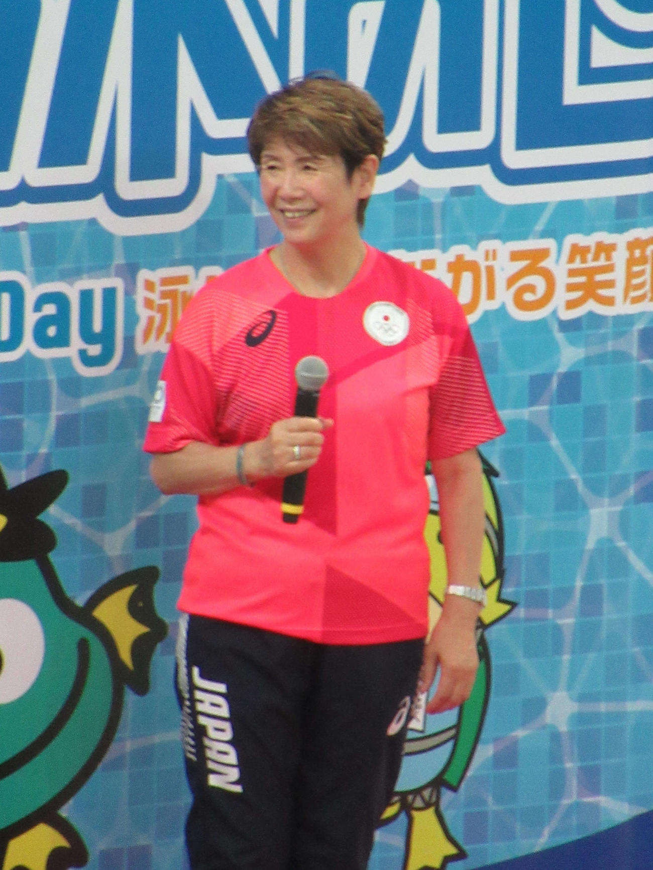 イベントに登場した井村雅代HC（撮影・益田一弘）