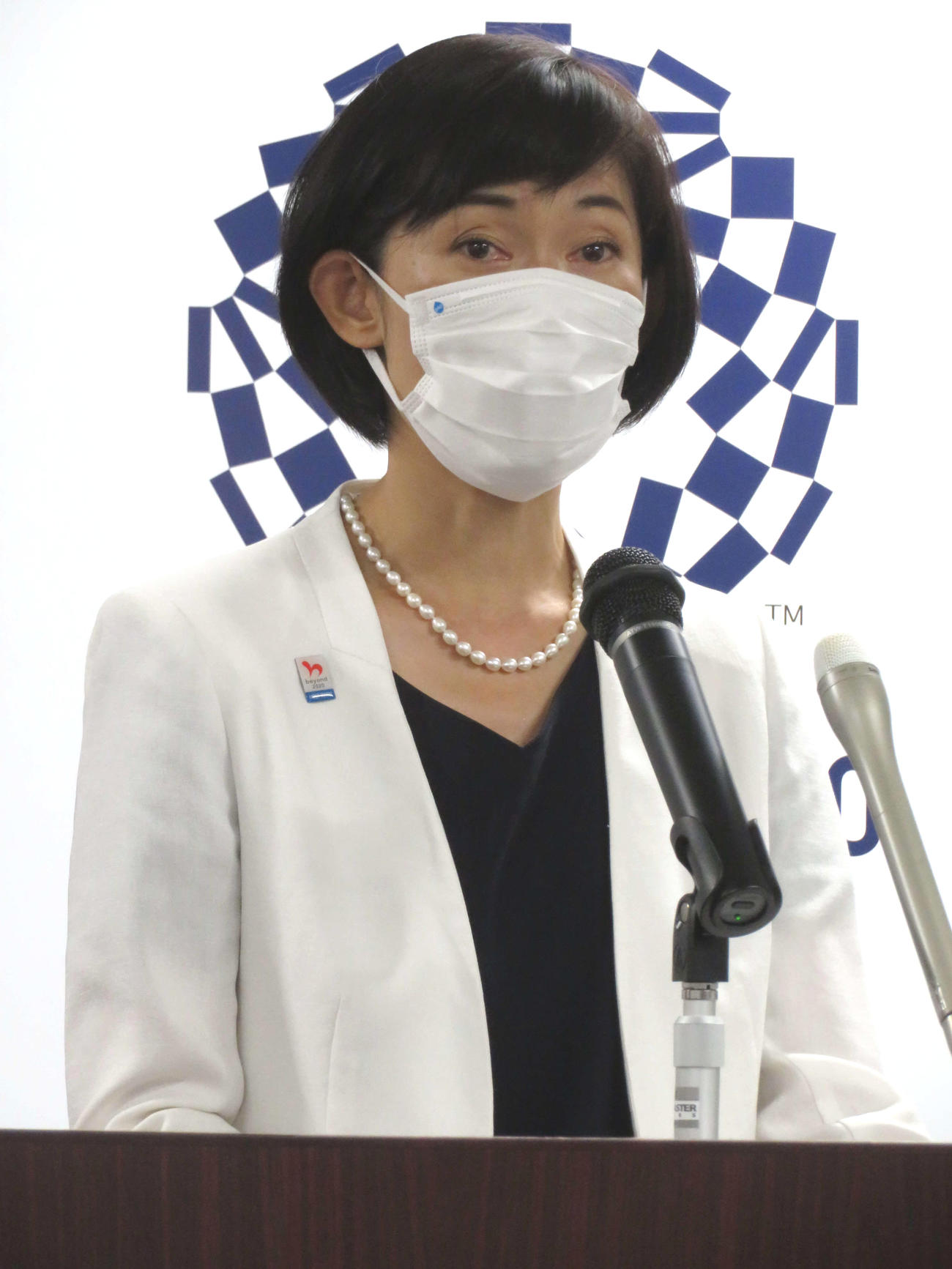 閣議後会見を行った丸川珠代五輪相（撮影・近藤由美子）