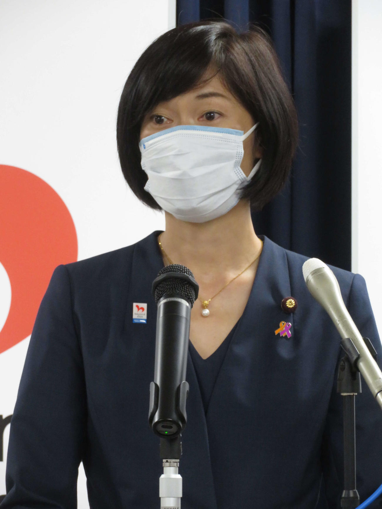 閣議後会見を行った丸川珠代五輪相（撮影・近藤由美子）