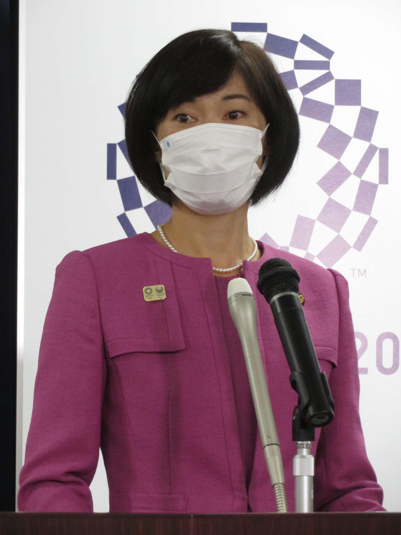 閣議後会見を行った丸川珠代五輪相（撮影・近藤由美子）