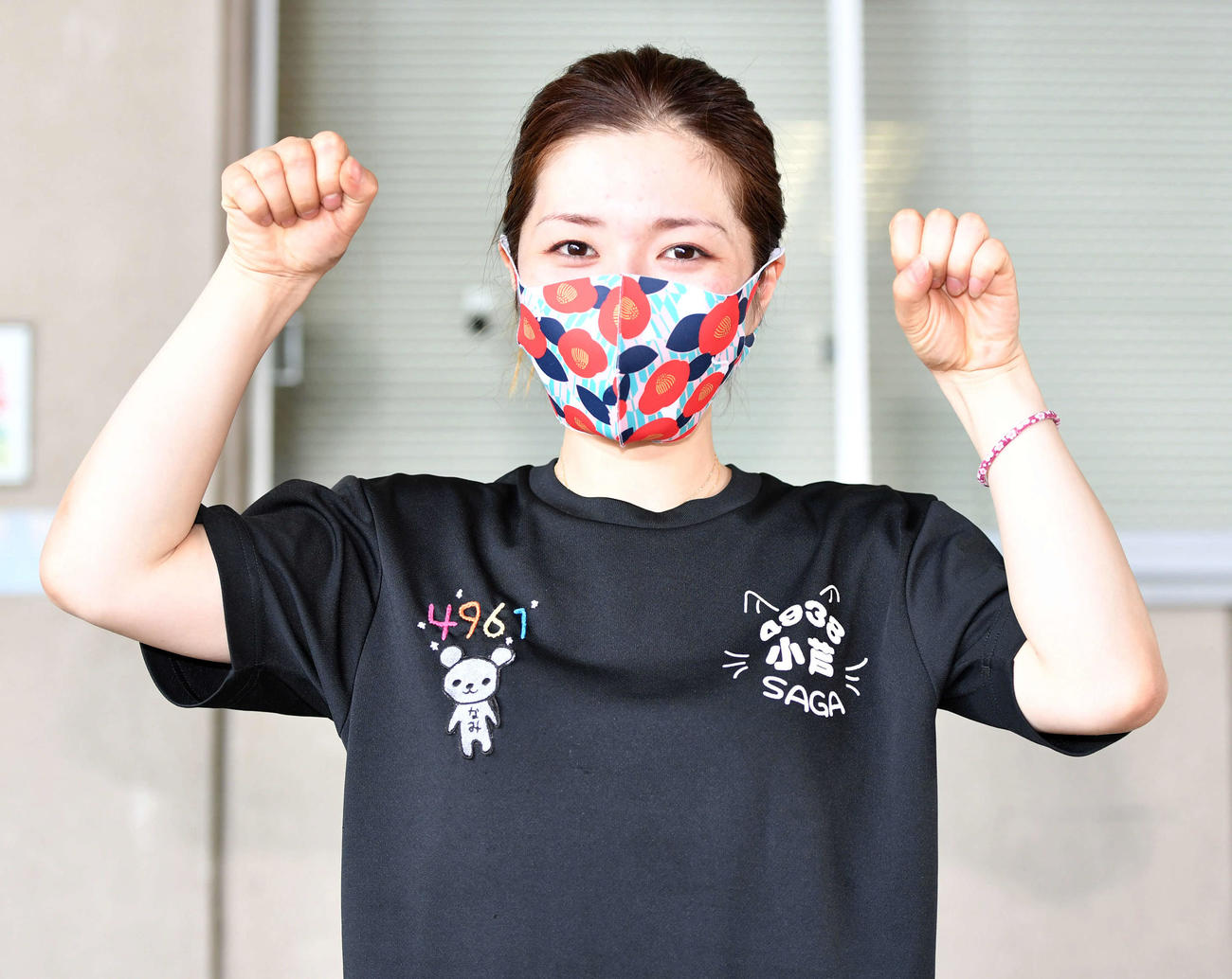 2日目12R、西橋奈未が6枠から1着を取るニャン（撮影・岩下翔太）
