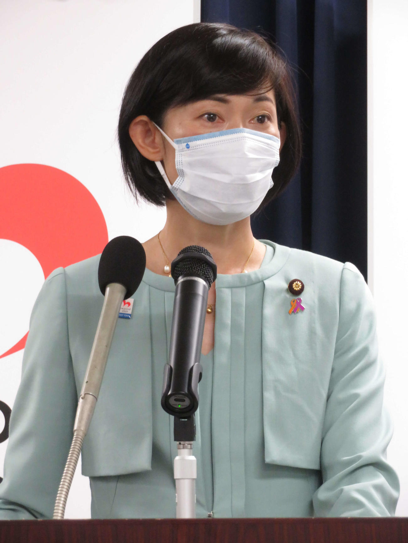 閣議後会見を行った丸川珠代五輪相（撮影・近藤由美子）