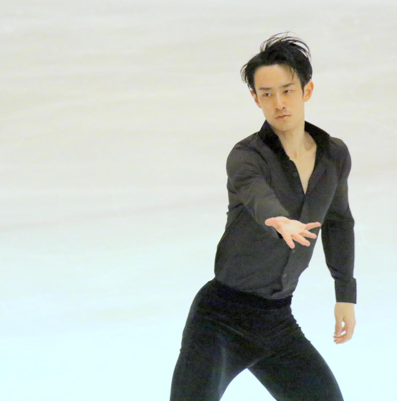今季初戦の中部選手権で新SP「イエスタデイ」を披露する山本草太（撮影・木下淳）