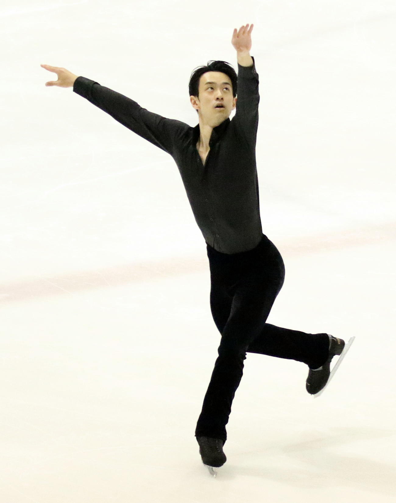 今季初戦の中部選手権で新SP「イエスタデイ」を披露する山本草太（撮影・木下淳）