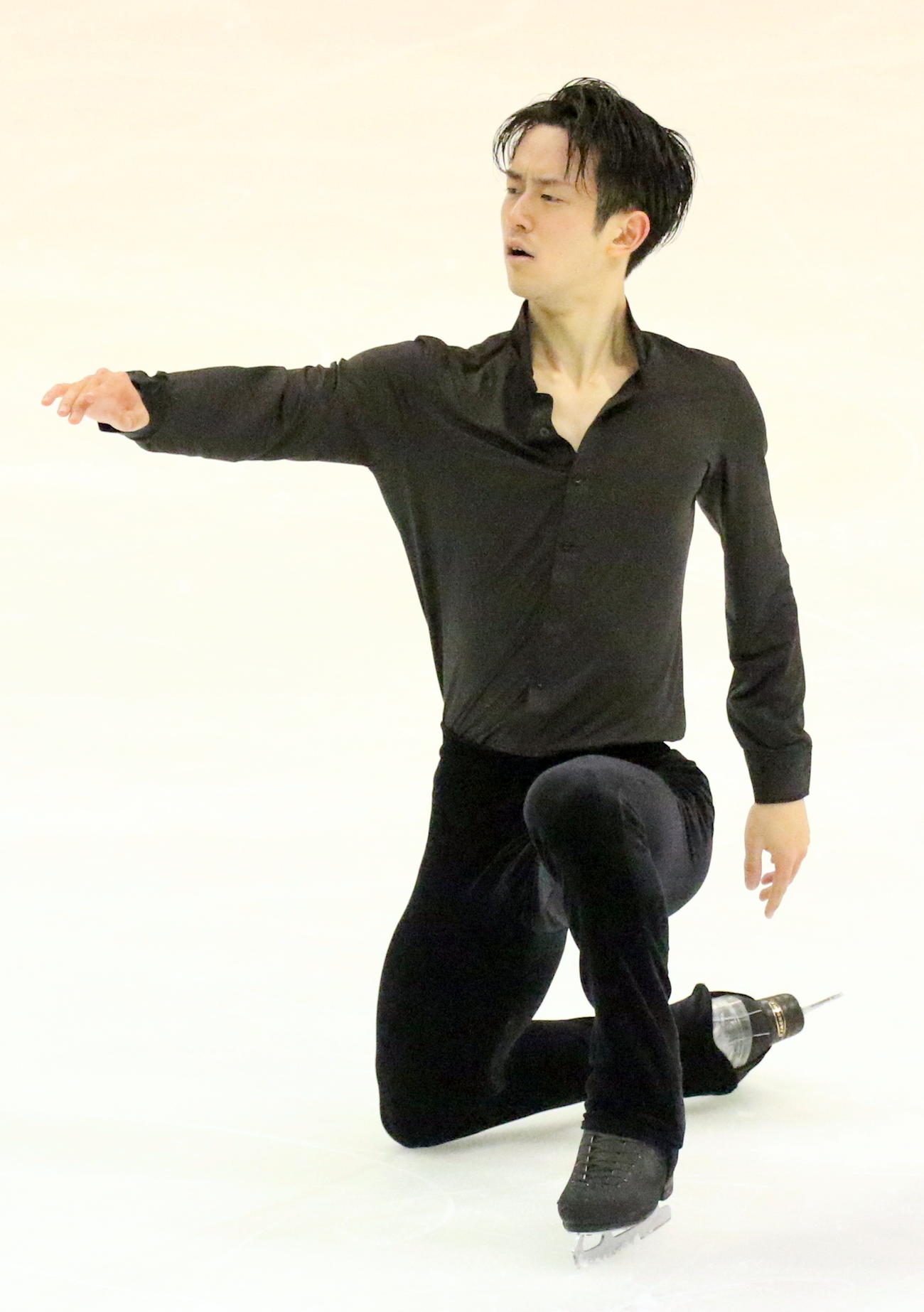今季初戦の中部選手権で新SP「イエスタデイ」を披露する山本草太（撮影・木下淳）