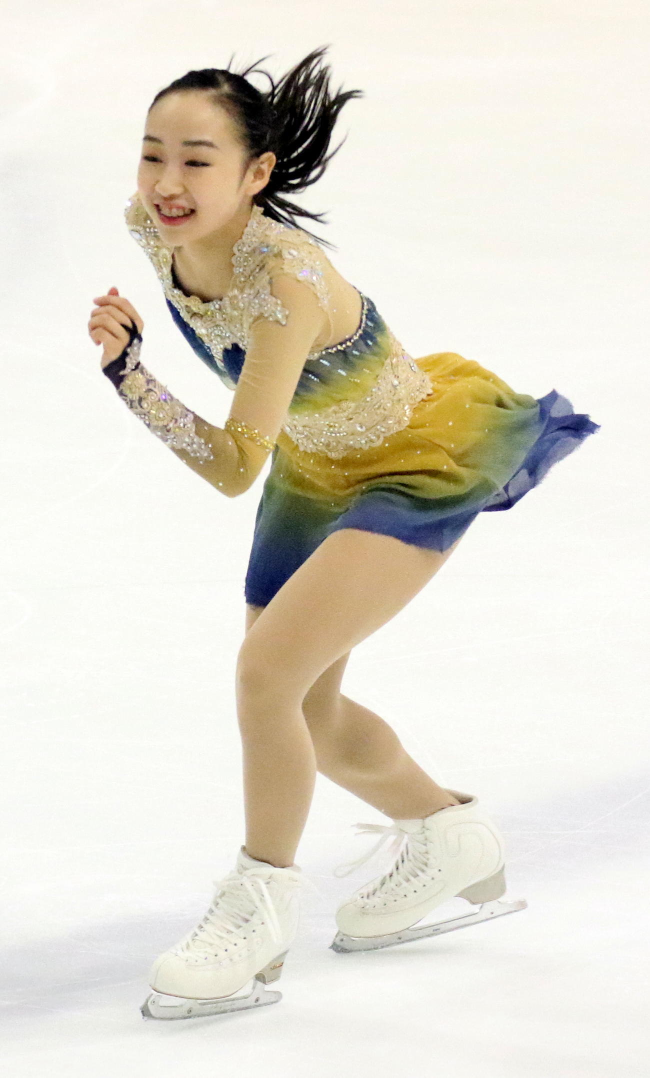 女子SPで首位発進した松生理乃（撮影・木下淳）