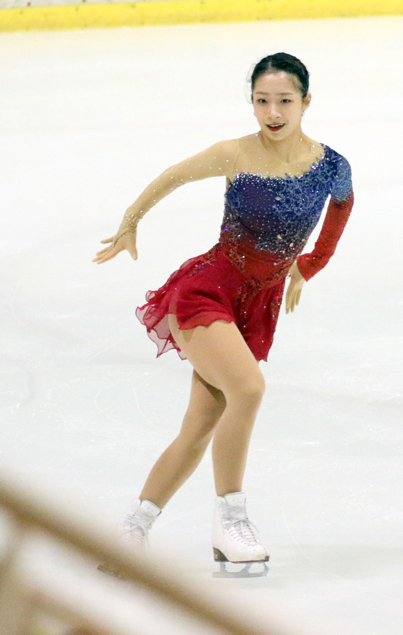 女子SP2位で滑り出した新田谷凜（撮影・木下淳）