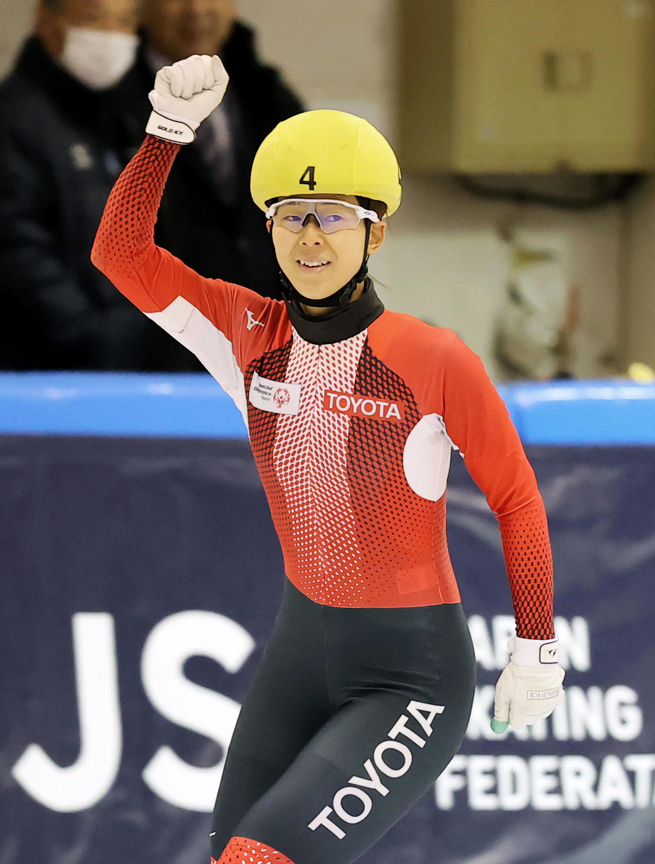 女子1000メートル決勝　優勝した平井亜実（代表撮影）