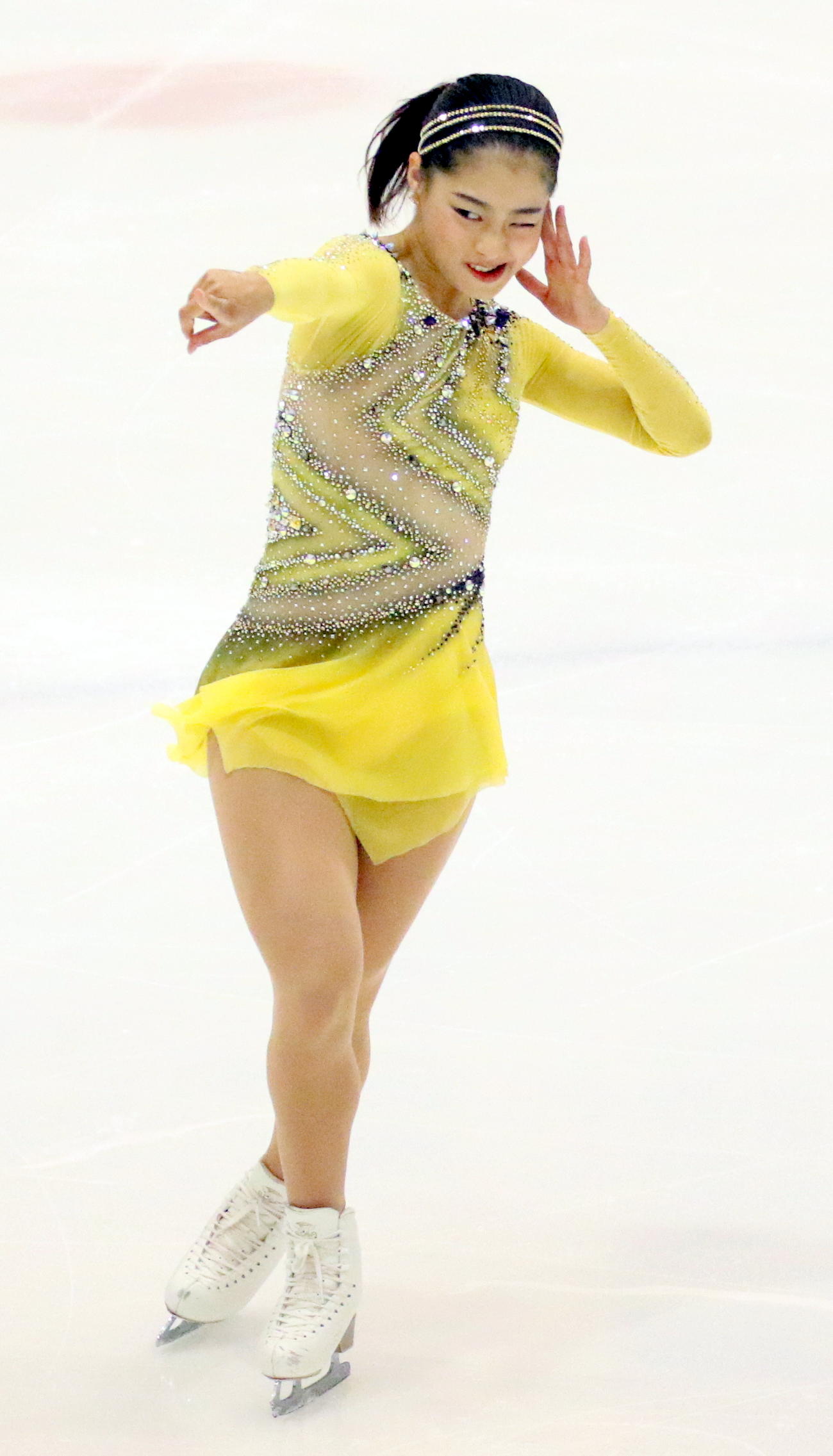 女子フリー2位で、前日のSP7位から総合2位まで巻き返した横井ゆは菜（撮影・木下淳）