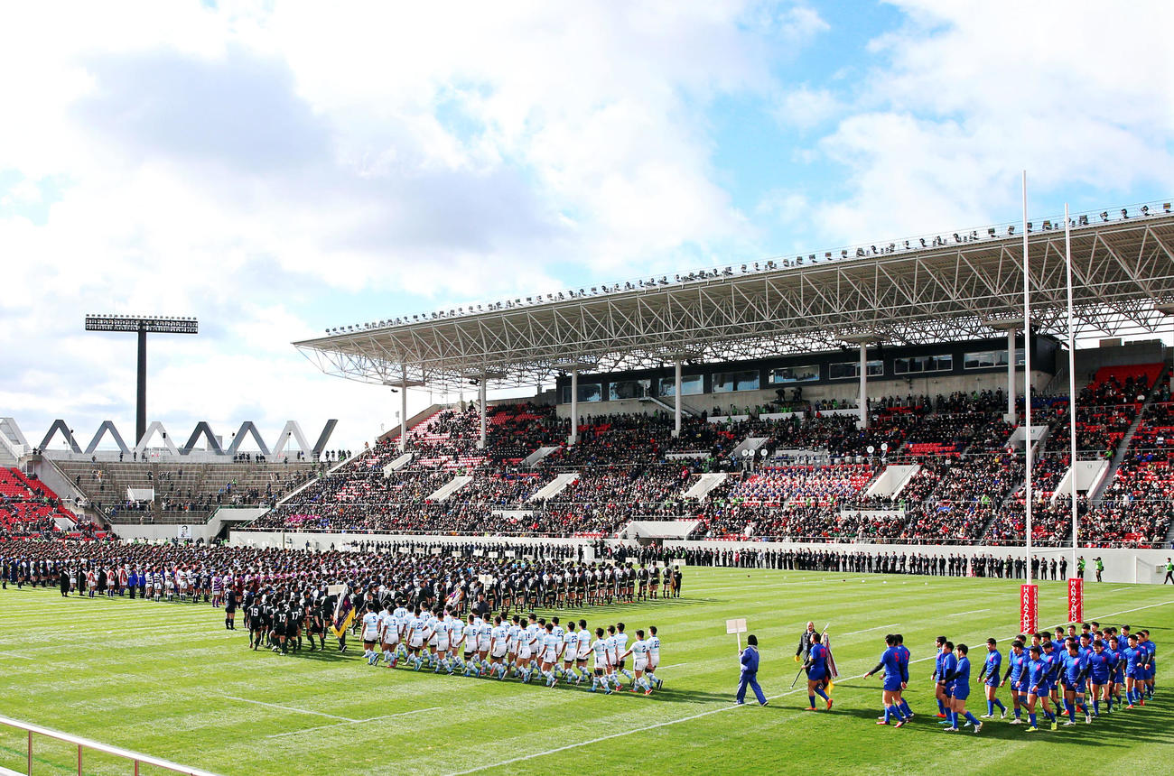 第99回全国高校ラグビー開会式（2019年12月27日撮影）