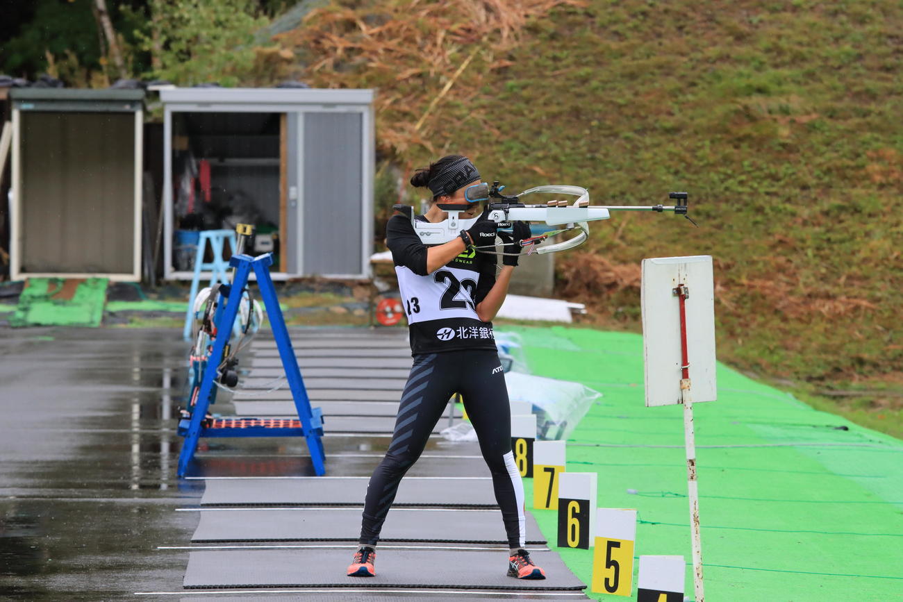 女子6キロで1位だった蜂須賀（撮影・保坂果那）