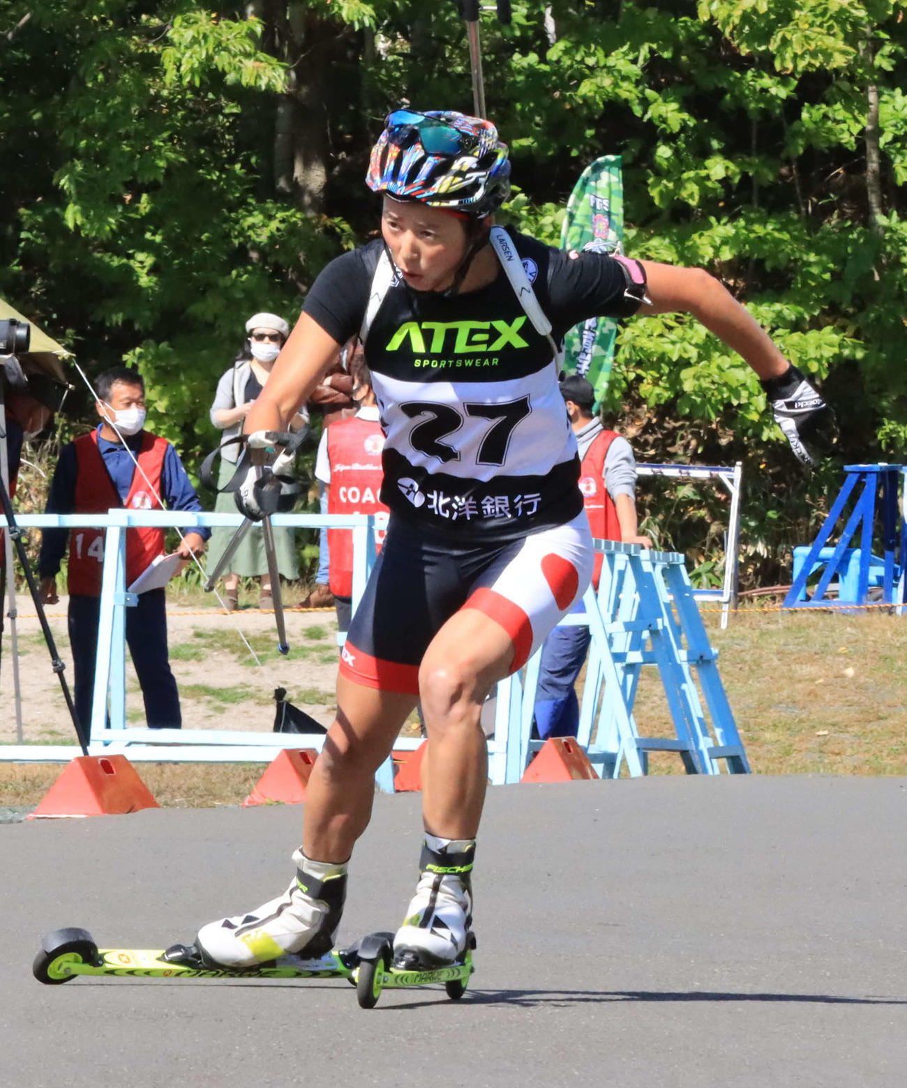 女子7・5キロスプリントで1位だった立崎芙由子（撮影・保坂果那）