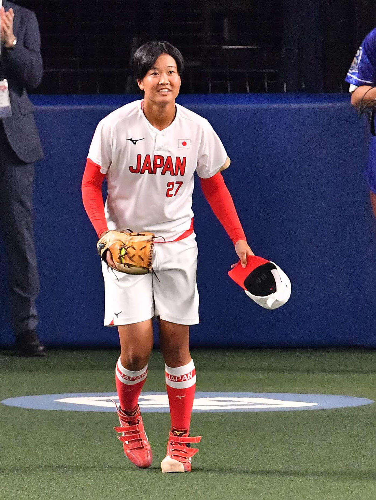 東京五輪ソフトボール金メダリストの後藤希友（2021年9月21日撮影）