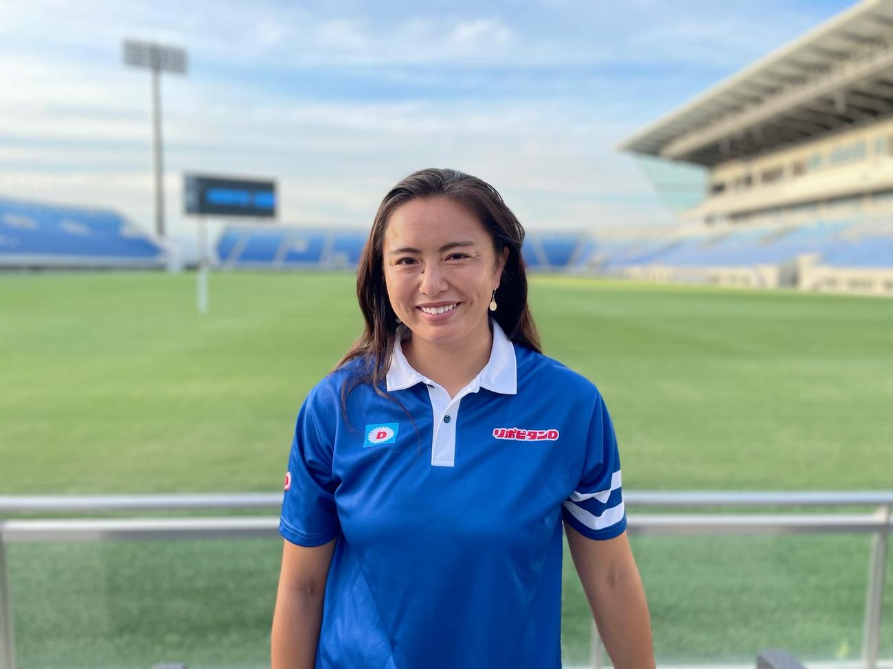元7人制ラグビー女子日本代表の桑井さんはレフェリーに挑戦中（本人提供）