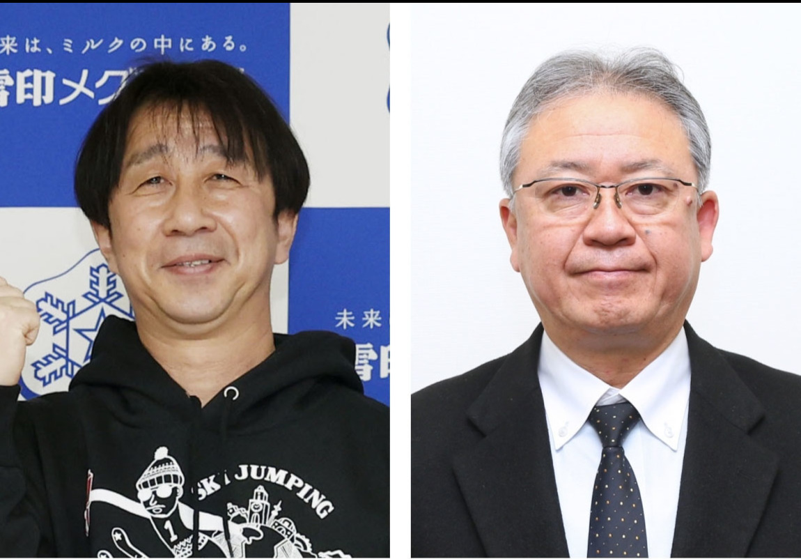 原田雅彦氏（左）と伊東秀仁氏