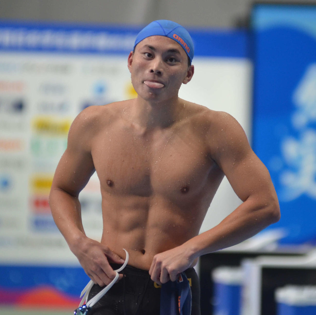男子200メートル個人メドレーで初優勝した宮本一平（撮影・吉池彰）