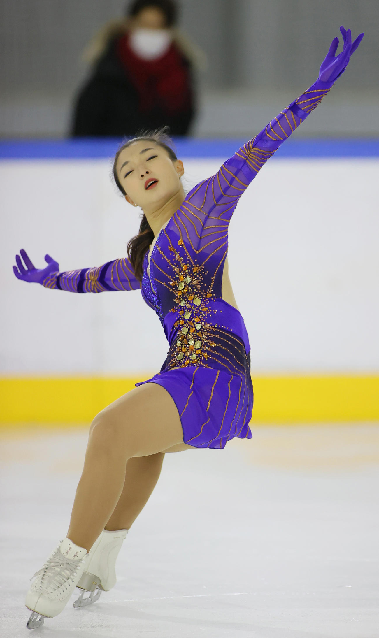 フィギュアスケート近畿選手権大会　女子フリーで演技する坂本（代表撮影）